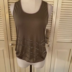 Women’s NWT Emanuel embellished top.
